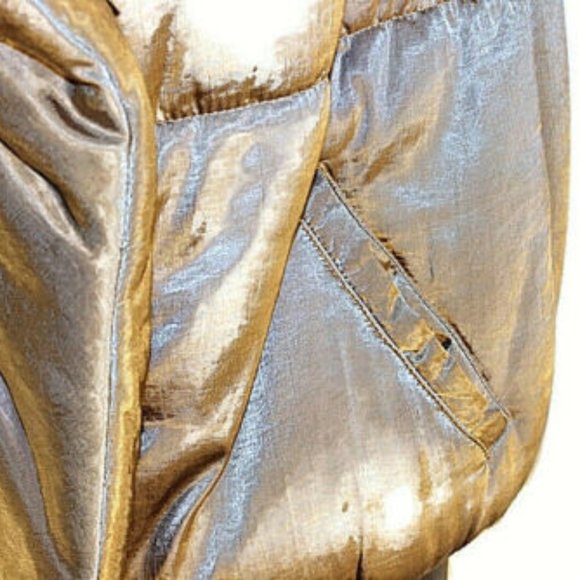 NY&C-Metallic-Bronze-Sleeveless-Puffer-Vest-Jacket - Picture 6 of 6